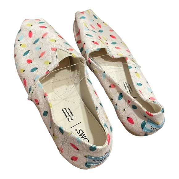 New! Toms Christmas Light Shoes - Picture 1 of 5